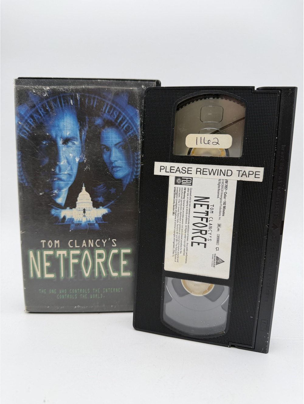 Tom Clancy's NetForce VHS Tape 1999 Movie Scott Bakula Trimark Home Video